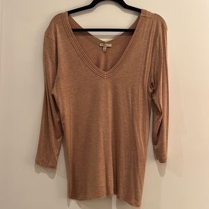 Bordeaux Beige 3/4 Sleeve Tee